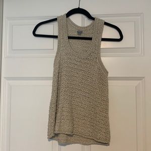 Tan Sweater Tank Top